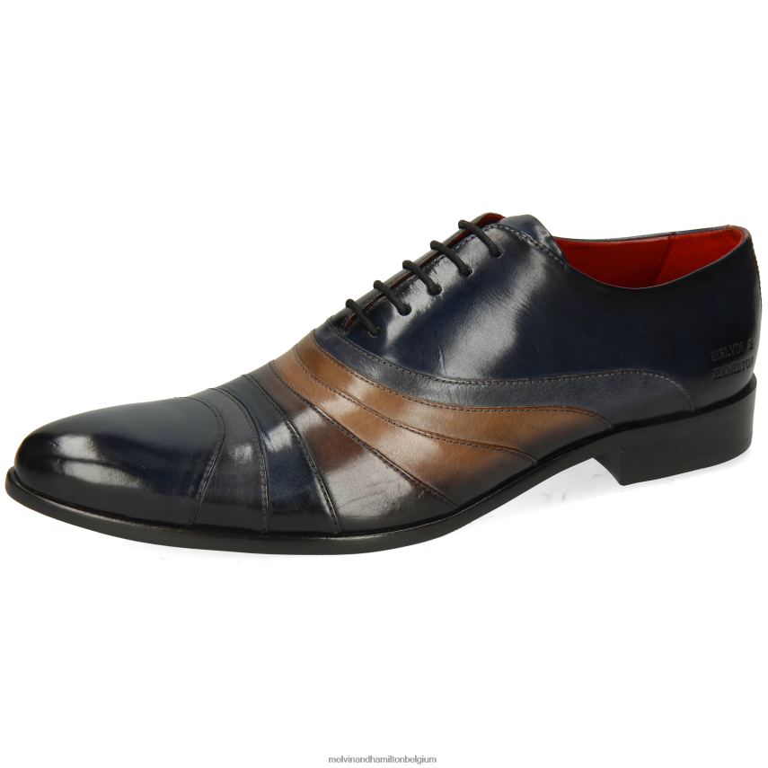 Melvin & Hamilton Oxford schoenen blauw Heren Ton 43 V488DN187
