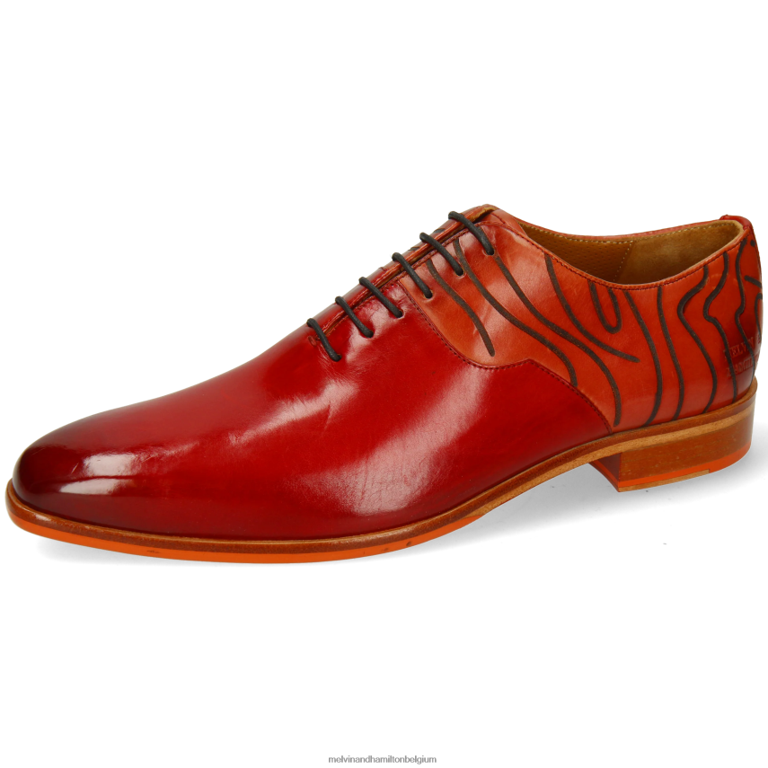 Melvin & Hamilton Oxford schoenen rood Heren Lewis 53 V488DN154