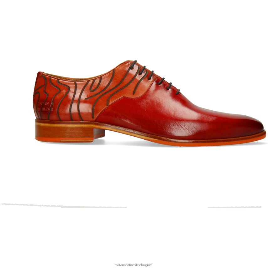 Melvin & Hamilton Oxford schoenen rood Heren Lewis 53 V488DN154