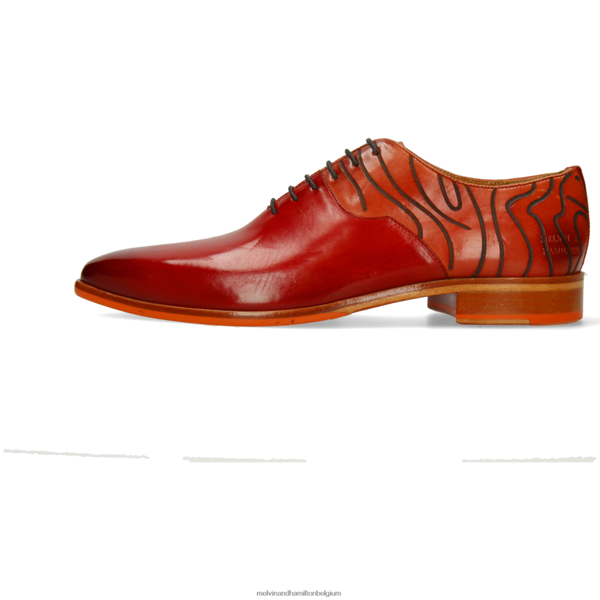 Melvin & Hamilton Oxford schoenen rood Heren Lewis 53 V488DN154