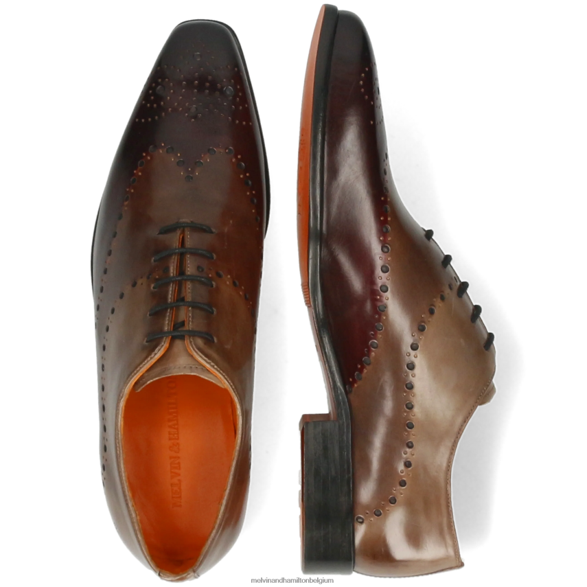 Melvin & Hamilton Oxford schoenen rood Heren lans 41 V488DN184