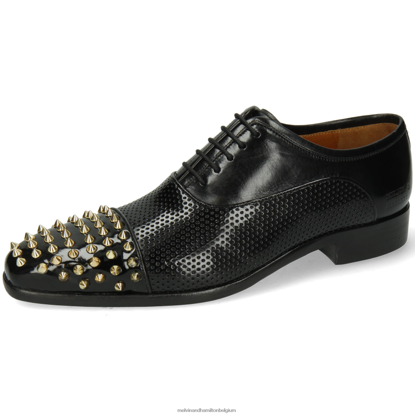 Melvin & Hamilton Oxford schoenen zwart Heren lans 23 V488DN151