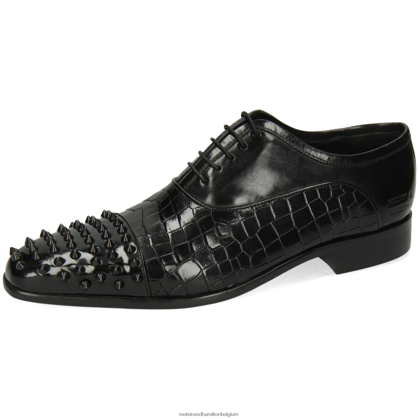 Melvin & Hamilton Oxford schoenen zwart Heren lans 23 V488DN158