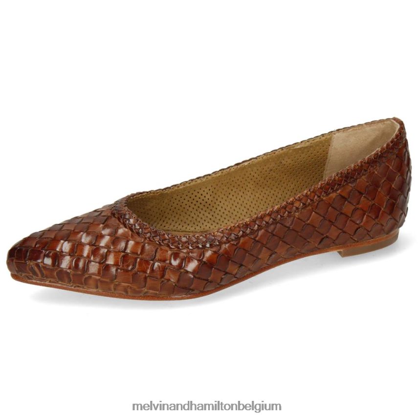 Melvin & Hamilton balletpompen bruin vrouwen Lydia 3 V488DN1966
