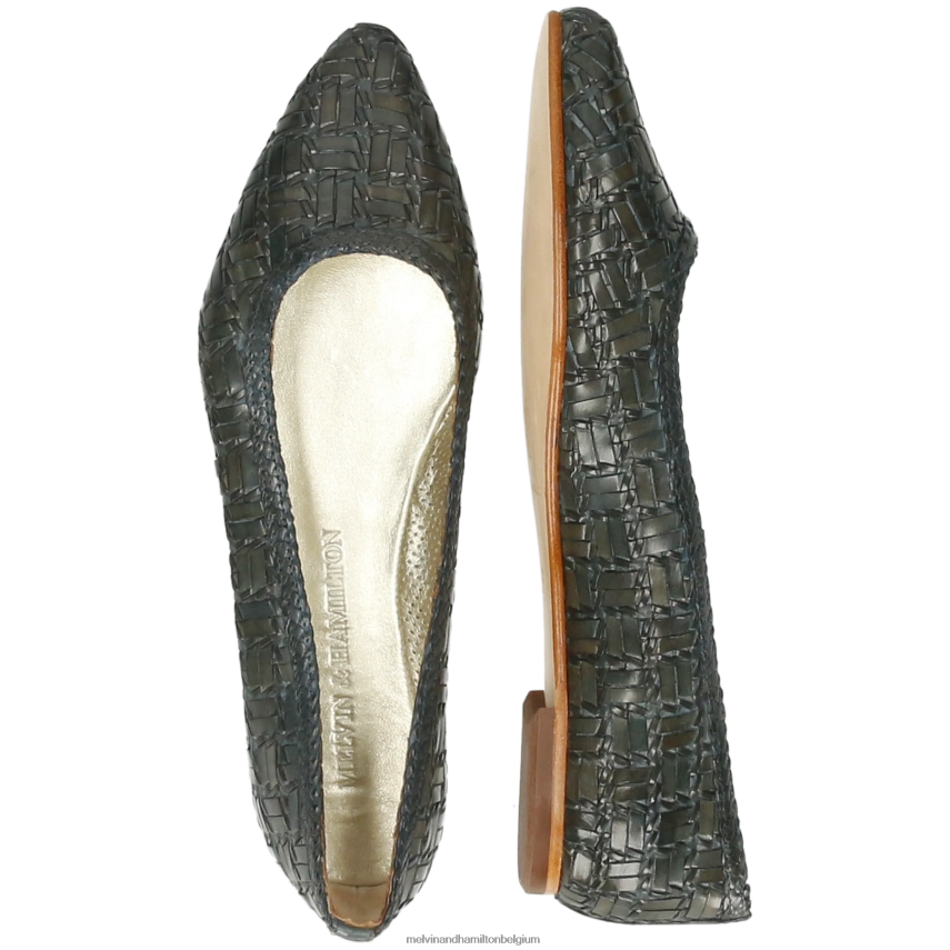 Melvin & Hamilton balletpompen khaki vrouwen alexa 45 V488DN1954