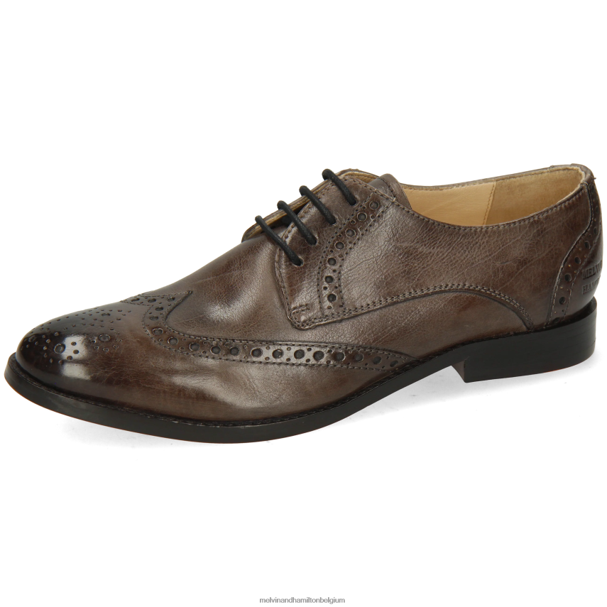 Melvin & Hamilton Derby-schoenen grijs vrouwen amelia 3 V488DN1511