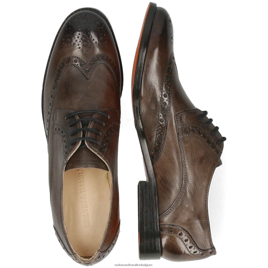 Melvin & Hamilton Derby-schoenen grijs vrouwen amelia 3 V488DN1511