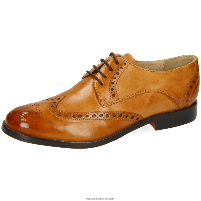 Melvin & Hamilton Derby-schoenen lichtbruin vrouwen amelia 3 V488DN1505