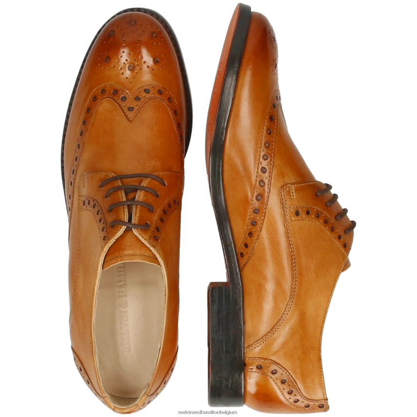 Melvin & Hamilton Derby-schoenen lichtbruin vrouwen amelia 3 V488DN1505