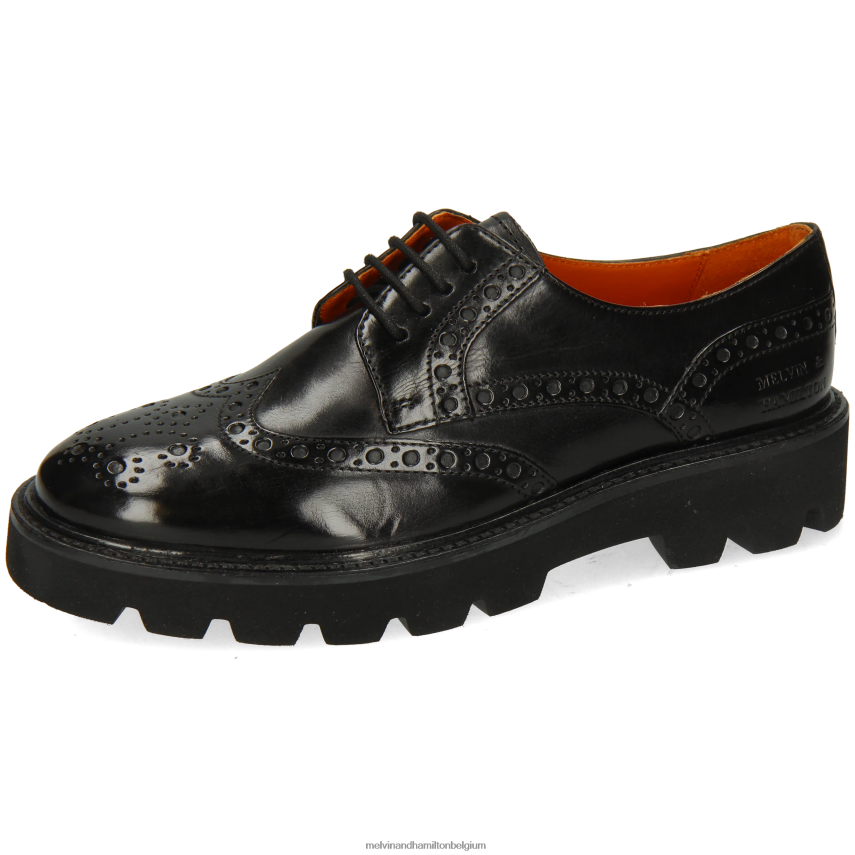 Melvin & Hamilton Derby-schoenen zwart vrouwen Jenny 6 V488DN1500