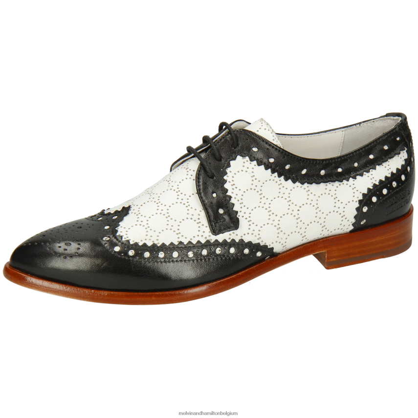 Melvin & Hamilton Derby-schoenen zwart vrouwen Jessy 53 V488DN1501