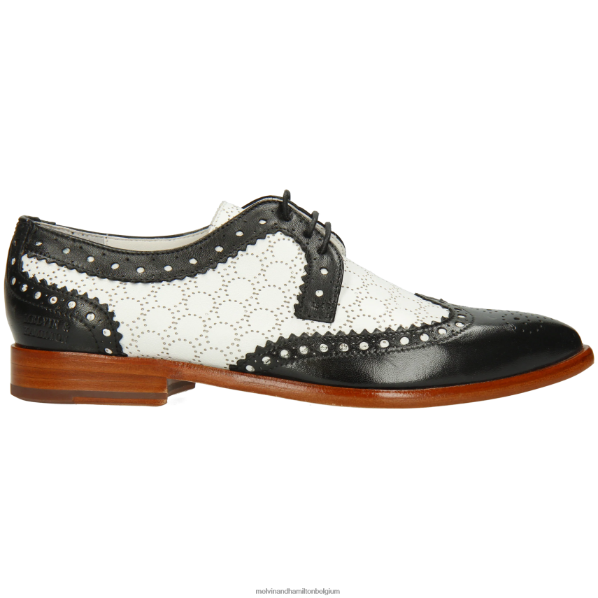 Melvin & Hamilton Derby-schoenen zwart vrouwen Jessy 53 V488DN1501