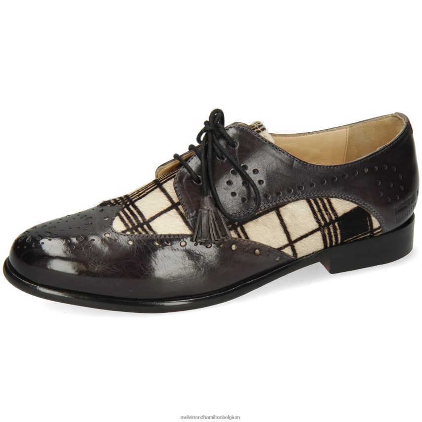 Melvin & Hamilton Derby-schoenen zwart vrouwen selina 41 V488DN1510
