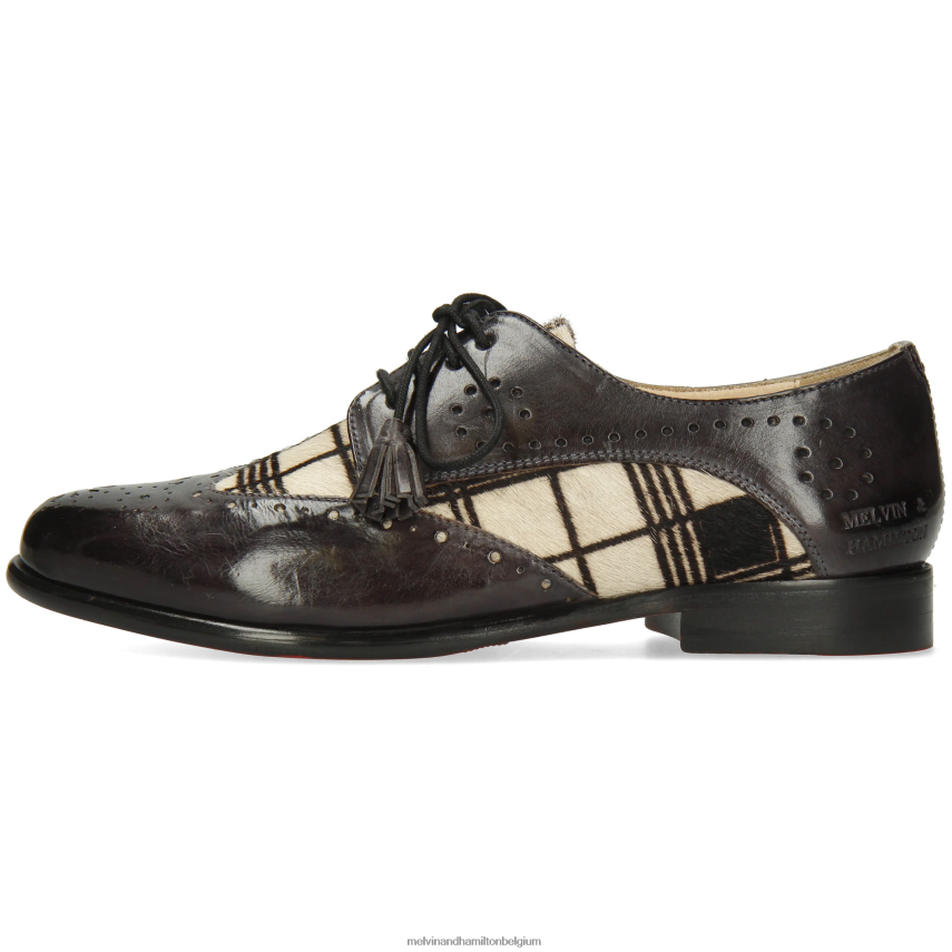 Melvin & Hamilton Derby-schoenen zwart vrouwen selina 41 V488DN1510