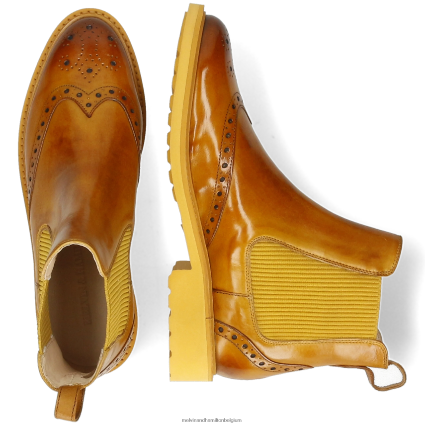 Melvin & Hamilton enkel laarzen geel vrouwen selina 29 V488DN899