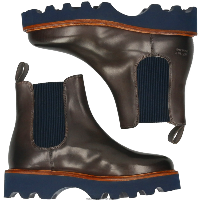 Melvin & Hamilton enkel laarzen grijs vrouwen megan 3 V488DN877