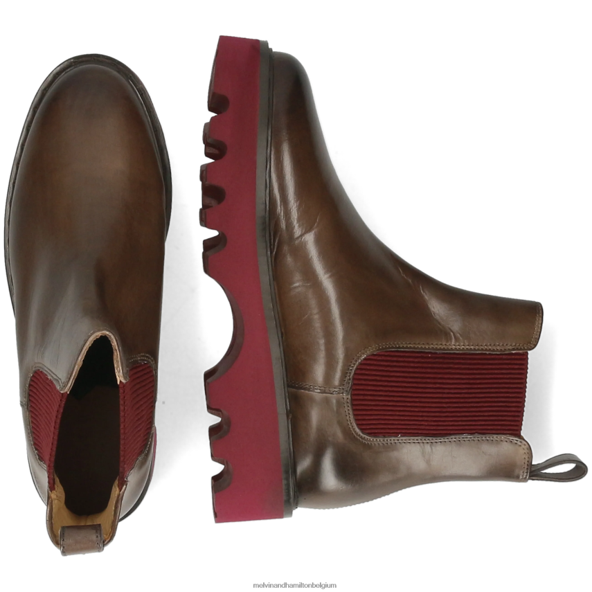 Melvin & Hamilton enkel laarzen grijs vrouwen megan 3r V488DN1124