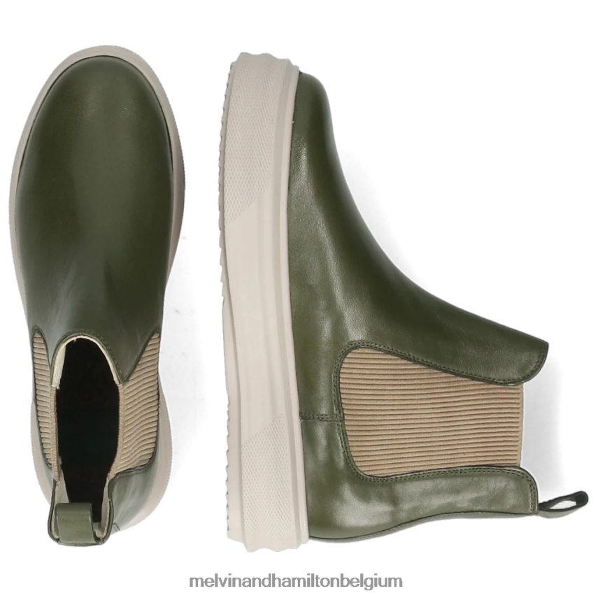 Melvin & Hamilton enkel laarzen groente vrouwen Fay 1 V488DN1074