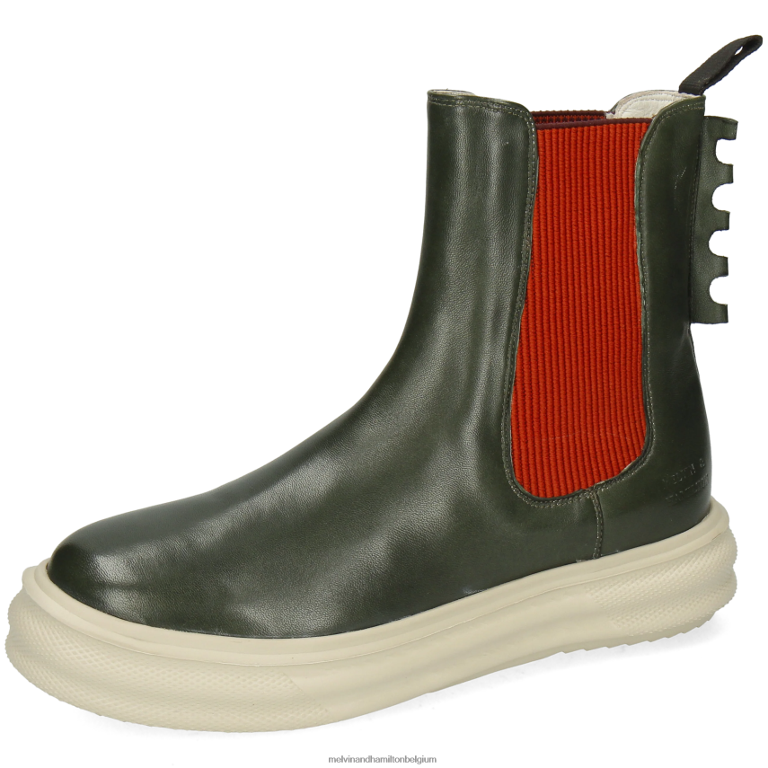 Melvin & Hamilton enkel laarzen groente vrouwen Fay 5 V488DN1003