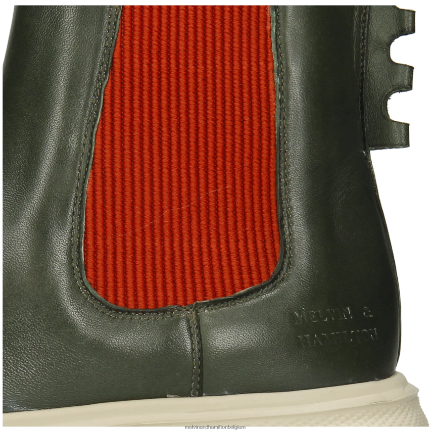 Melvin & Hamilton enkel laarzen groente vrouwen Fay 5 V488DN1003