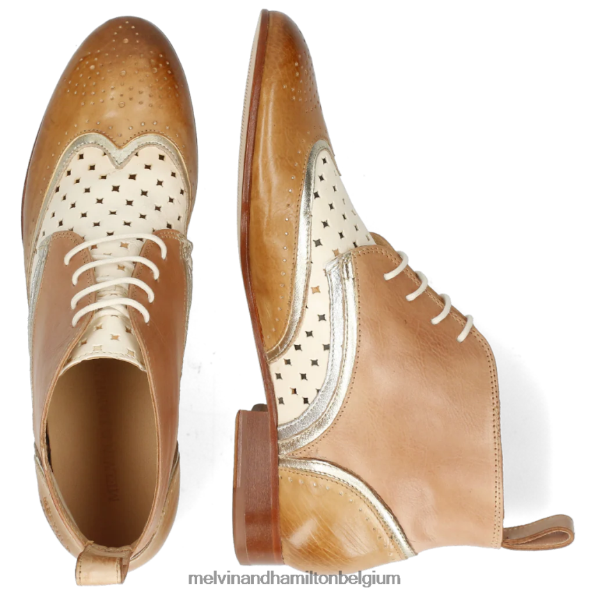 Melvin & Hamilton enkel laarzen lichtbruin vrouwen sally 30 V488DN1134