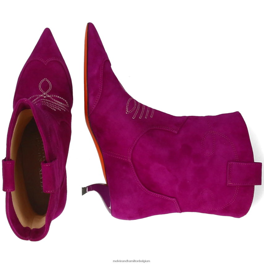 Melvin & Hamilton enkel laarzen paars vrouwen Aurora 1 V488DN841