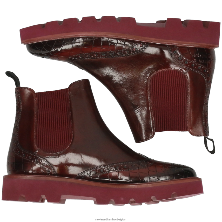 Melvin & Hamilton enkel laarzen paars vrouwen selina 65 V488DN966