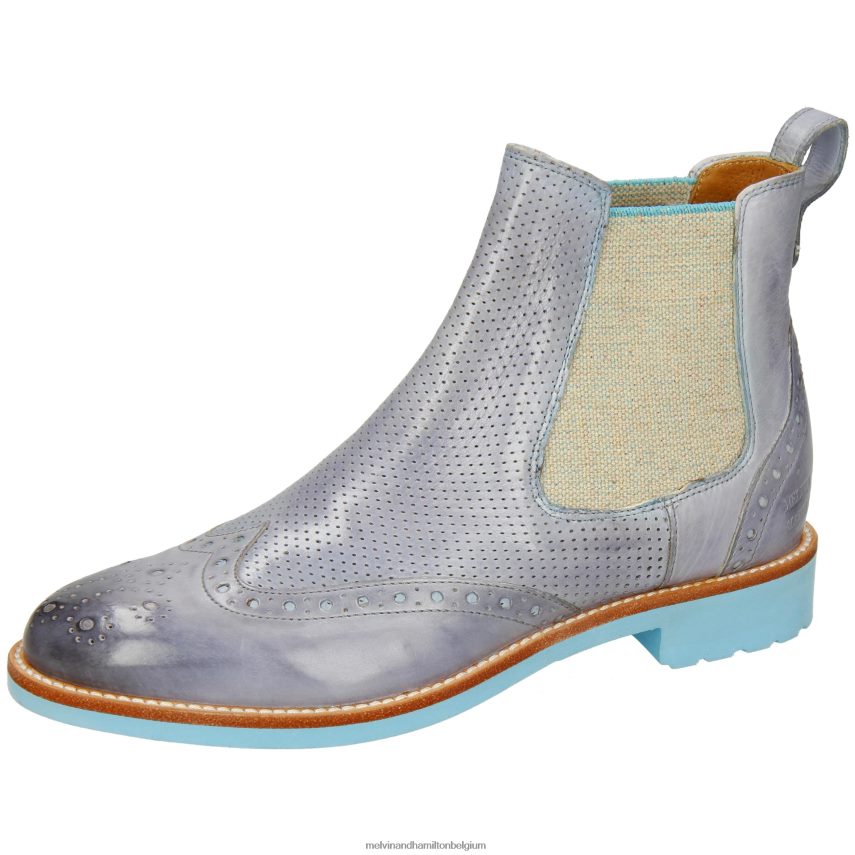 Melvin & Hamilton enkel laarzen paarse aubergine vrouwen selina 29 V488DN836