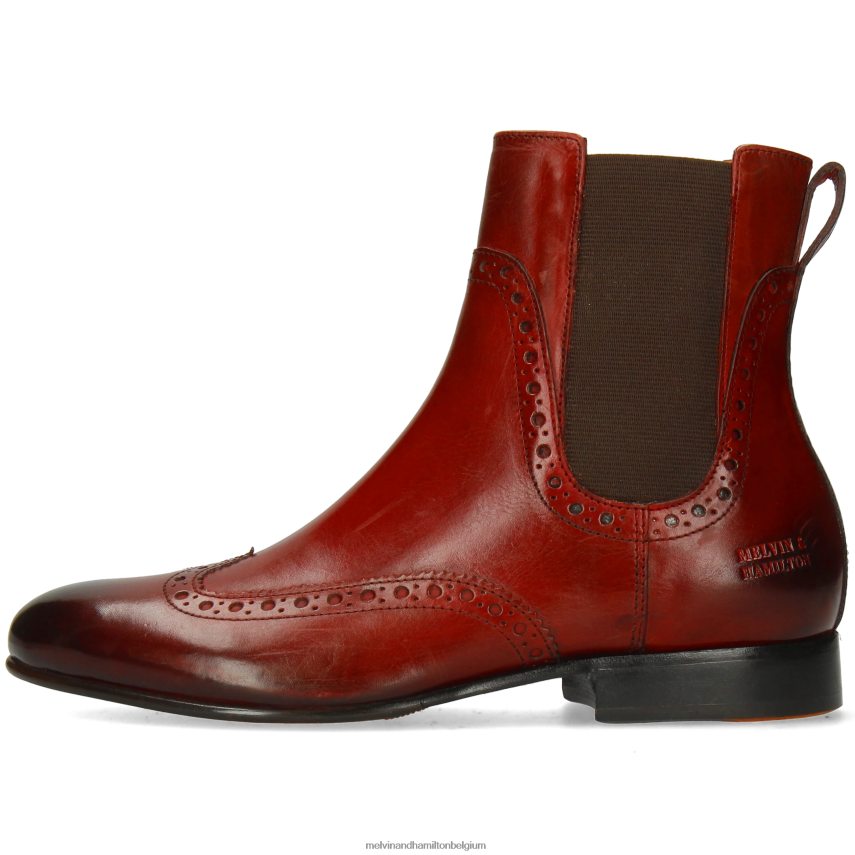 Melvin & Hamilton enkel laarzen rood vrouwen sally 192 V488DN833