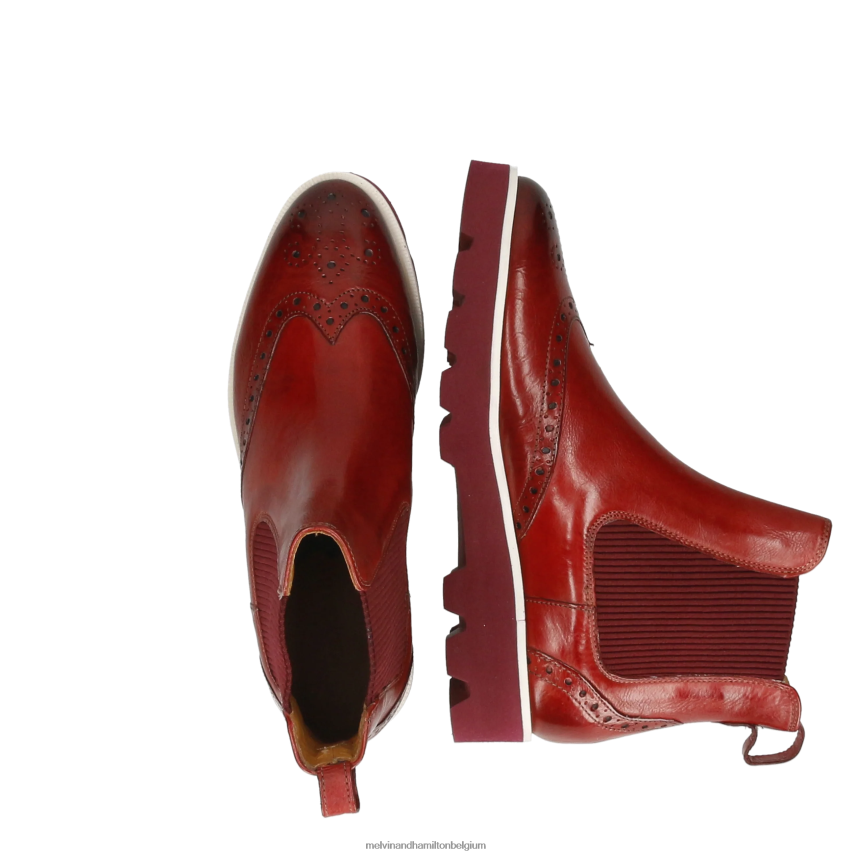 Melvin & Hamilton enkel laarzen rood vrouwen selina 29 V488DN858