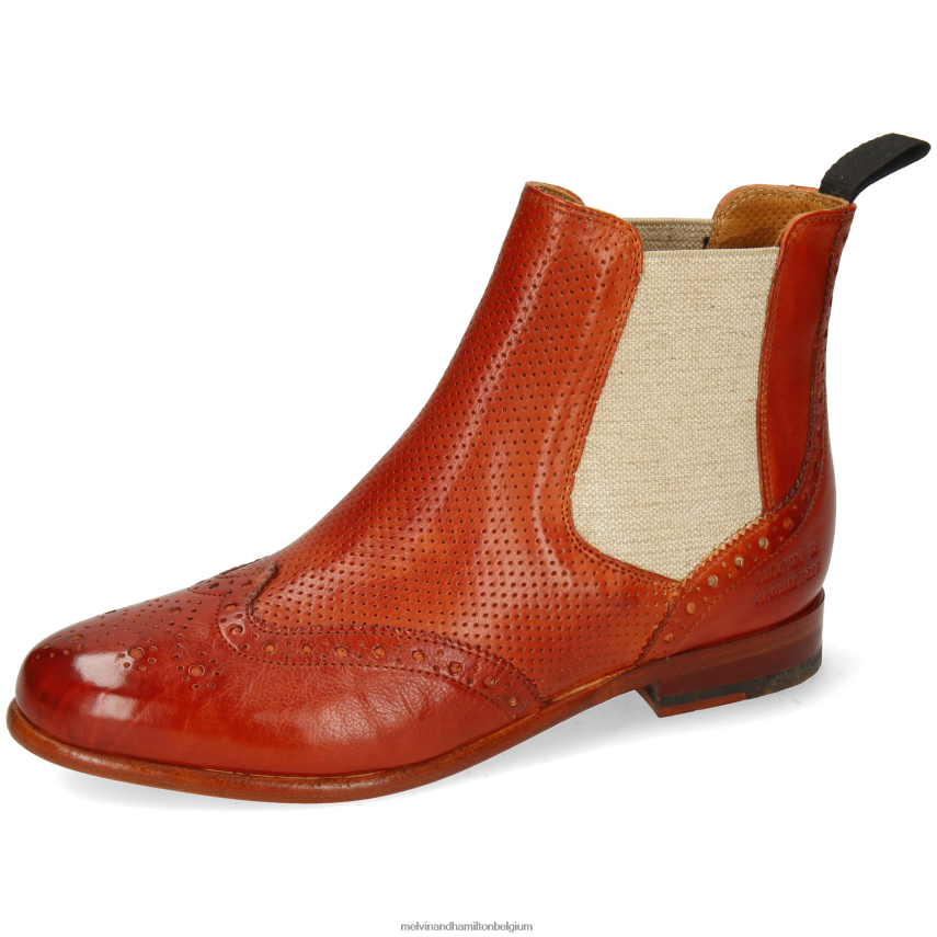 Melvin & Hamilton enkel laarzen rood vrouwen selina 6 V488DN999