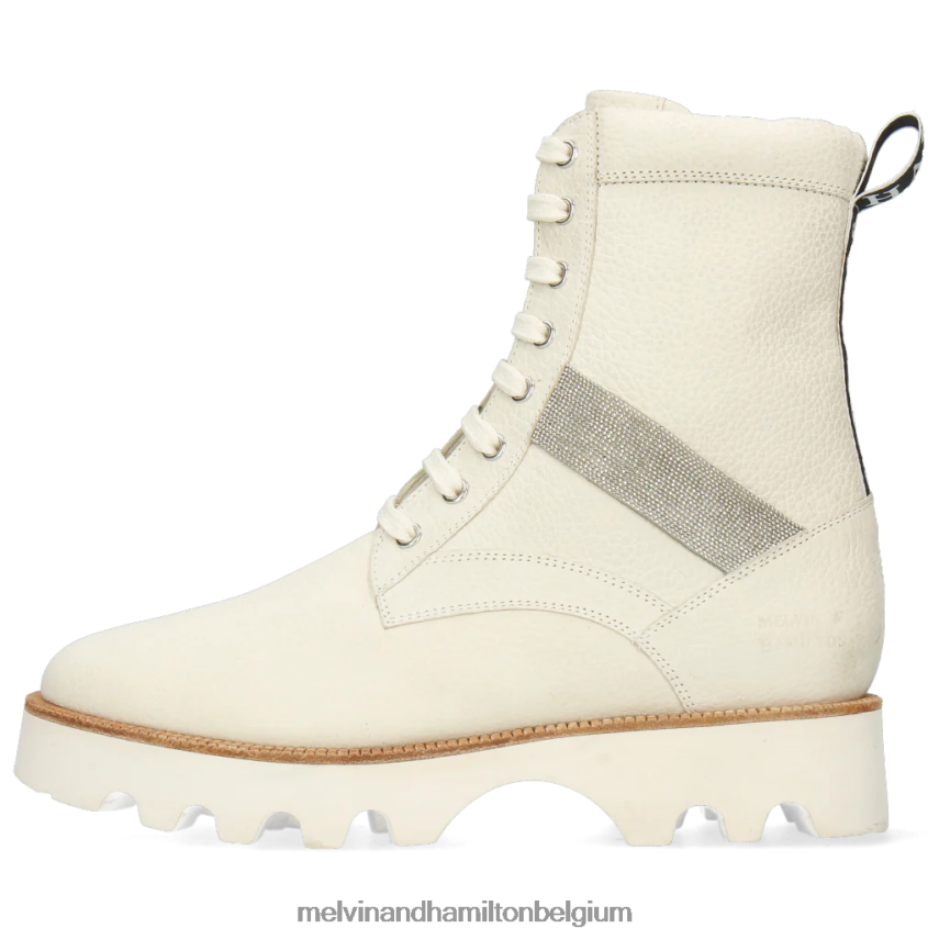 Melvin & Hamilton enkel laarzen wit vrouwen Dakota 8 V488DN1053
