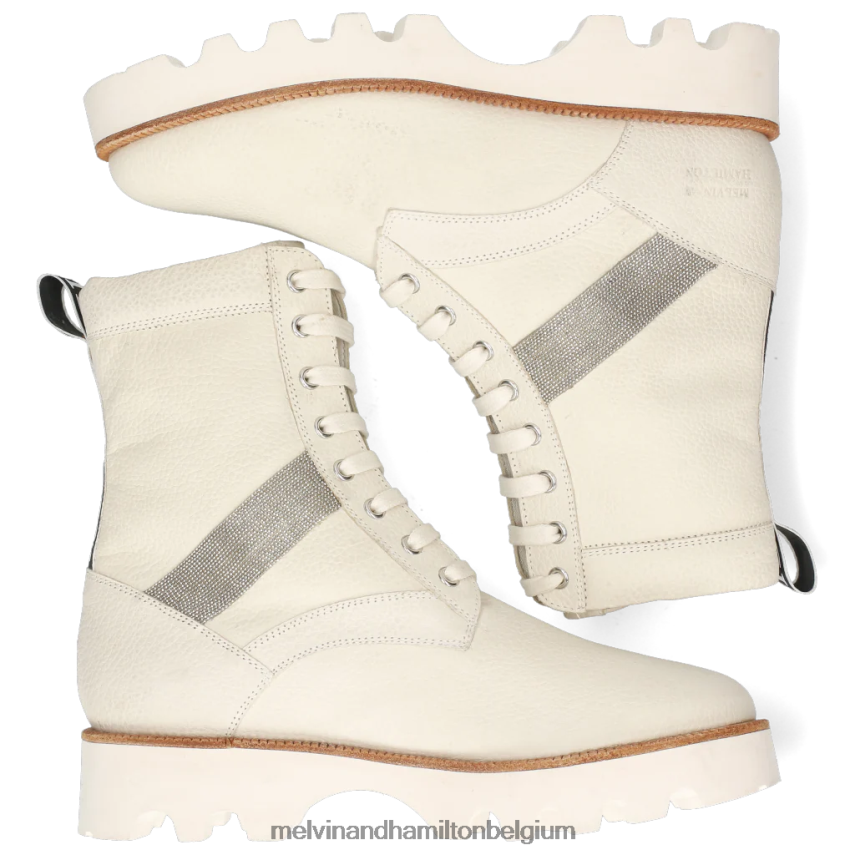 Melvin & Hamilton enkel laarzen wit vrouwen Dakota 8 V488DN1053