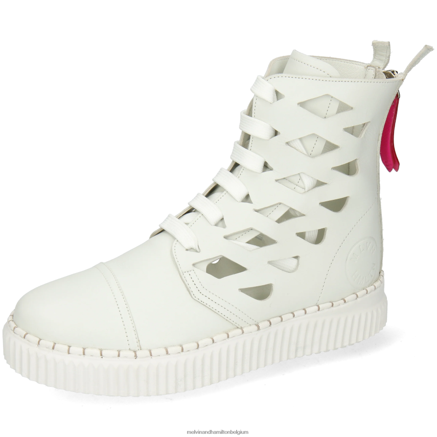 Melvin & Hamilton enkel laarzen wit vrouwen Nuri 1 V488DN1000