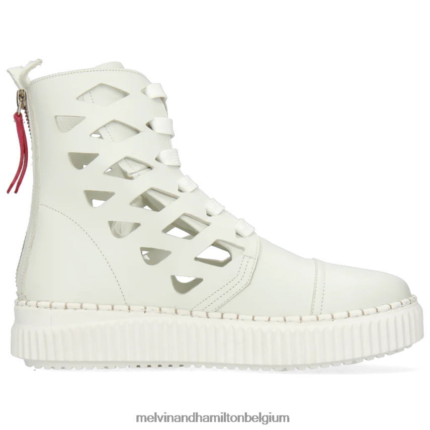 Melvin & Hamilton enkel laarzen wit vrouwen Nuri 1 V488DN1000