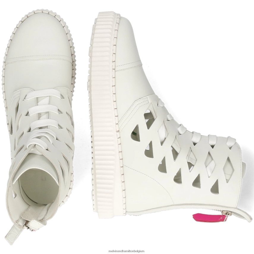 Melvin & Hamilton enkel laarzen wit vrouwen Nuri 1 V488DN1000