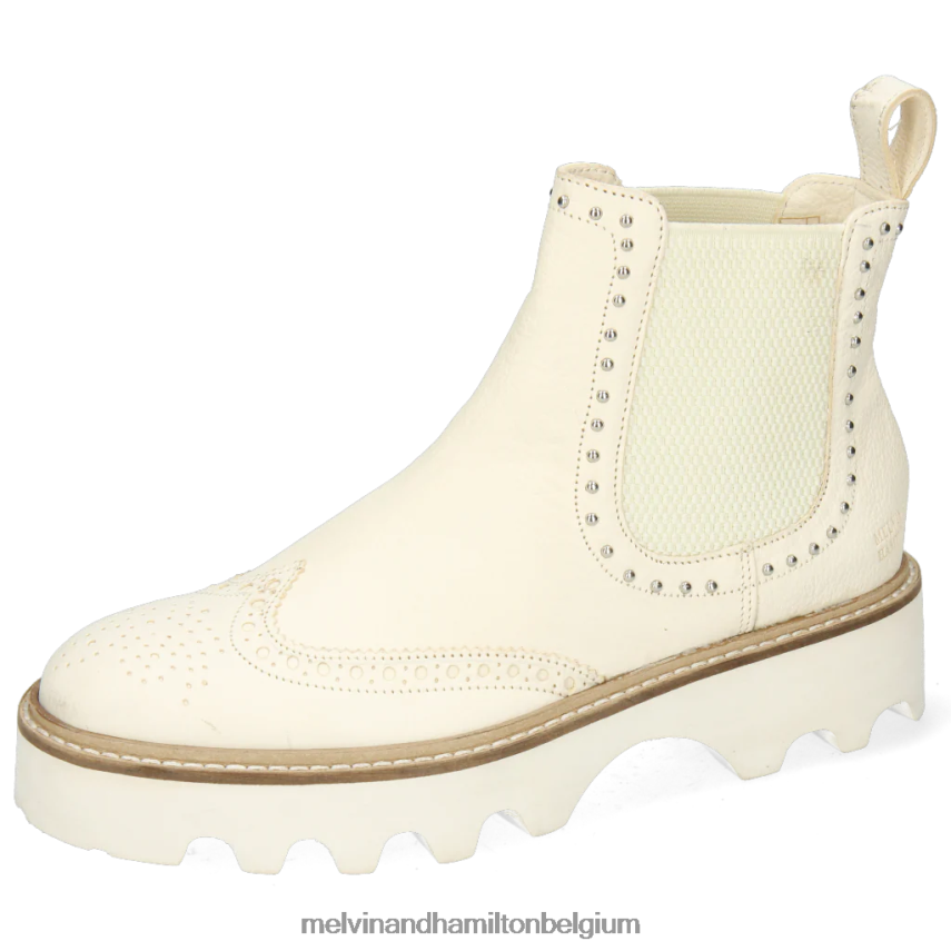 Melvin & Hamilton enkel laarzen wit vrouwen sally 167 V488DN1123