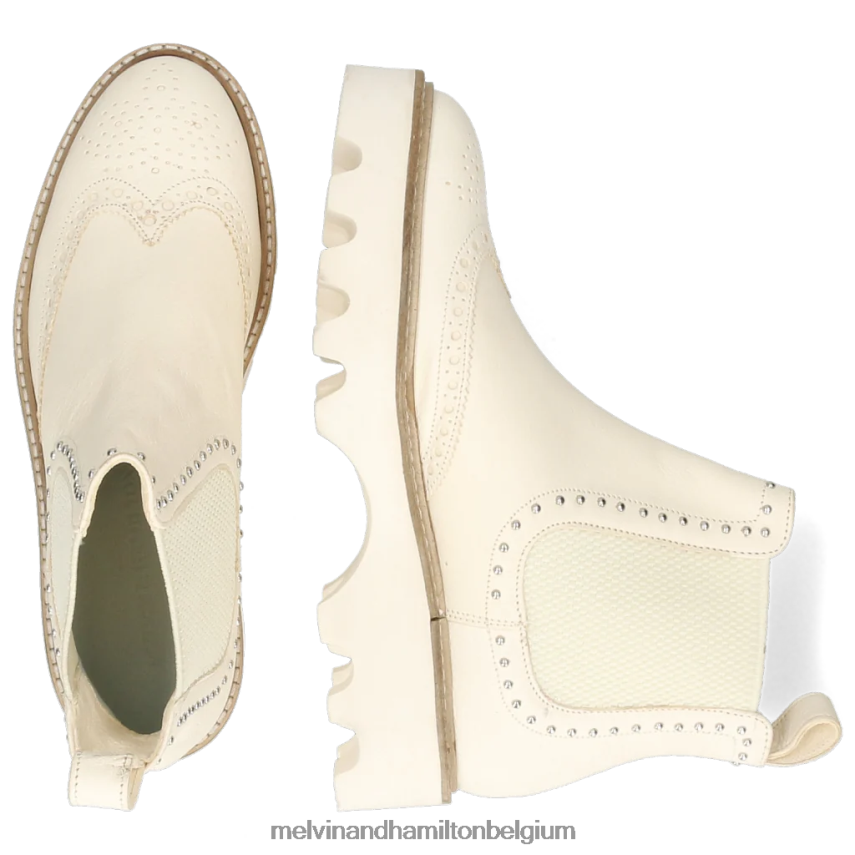 Melvin & Hamilton enkel laarzen wit vrouwen sally 167 V488DN1123