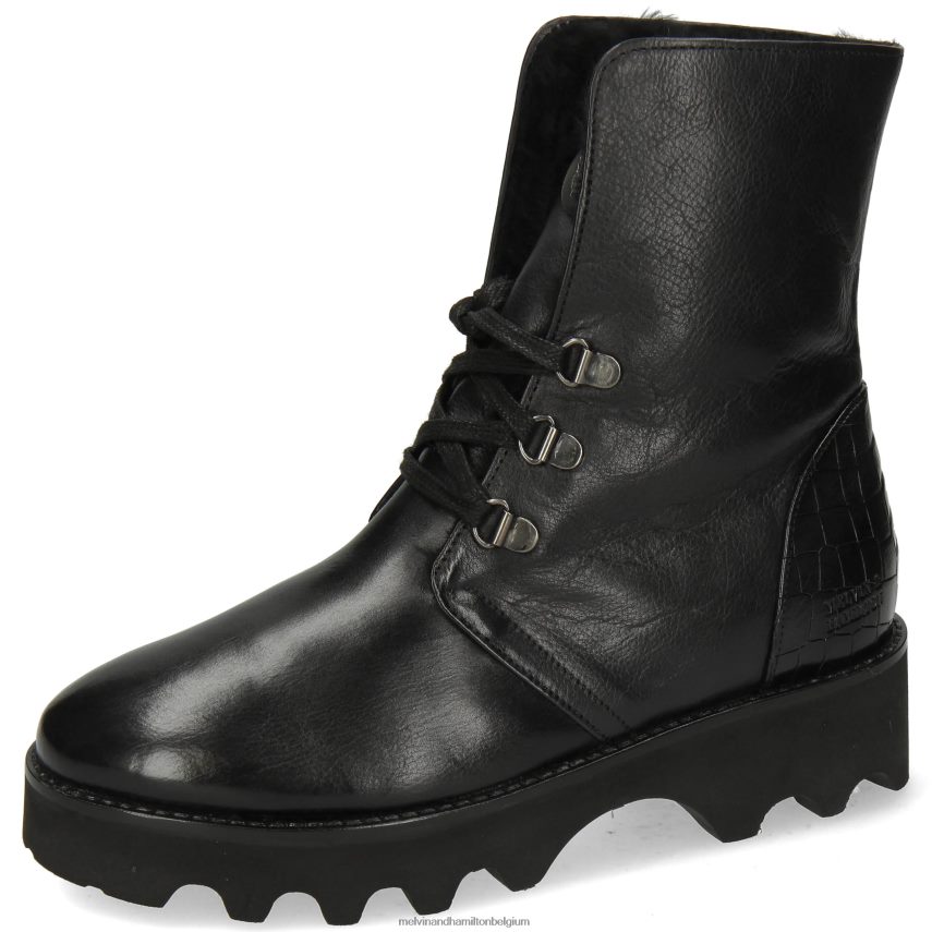 Melvin & Hamilton enkel laarzen zwart vrouwen Greta 1 V488DN1036