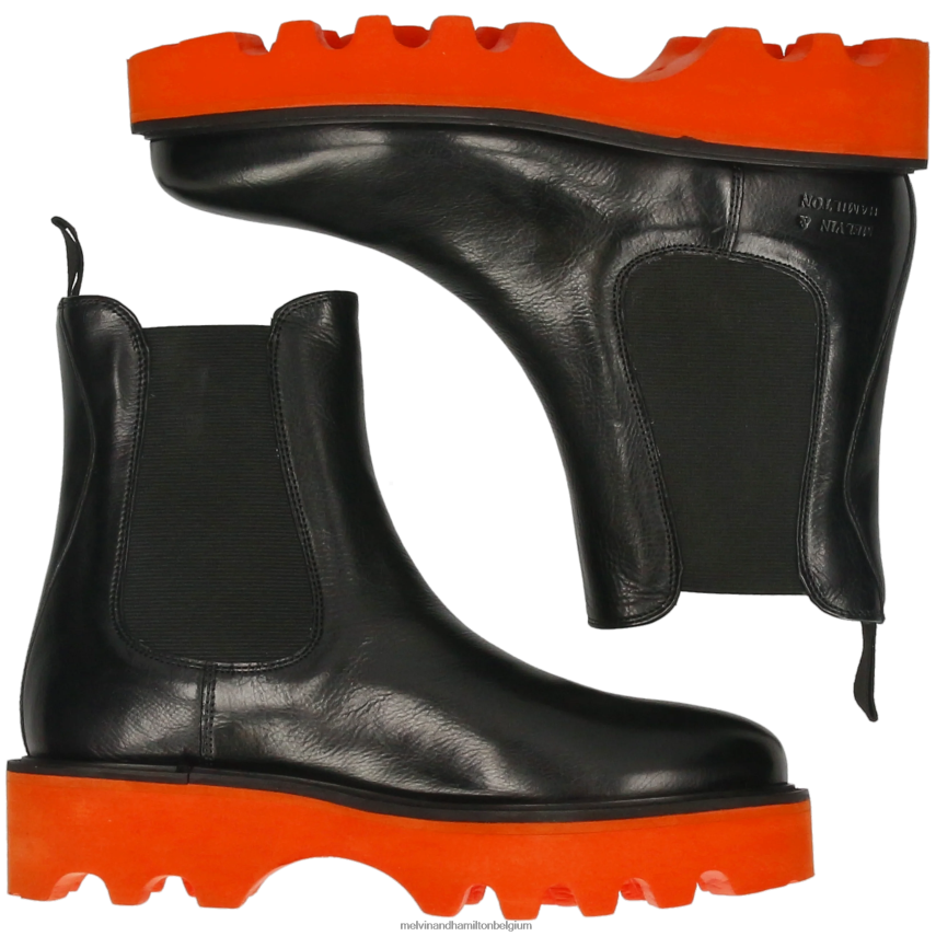 Melvin & Hamilton enkel laarzen zwart vrouwen Leonie 5 V488DN876