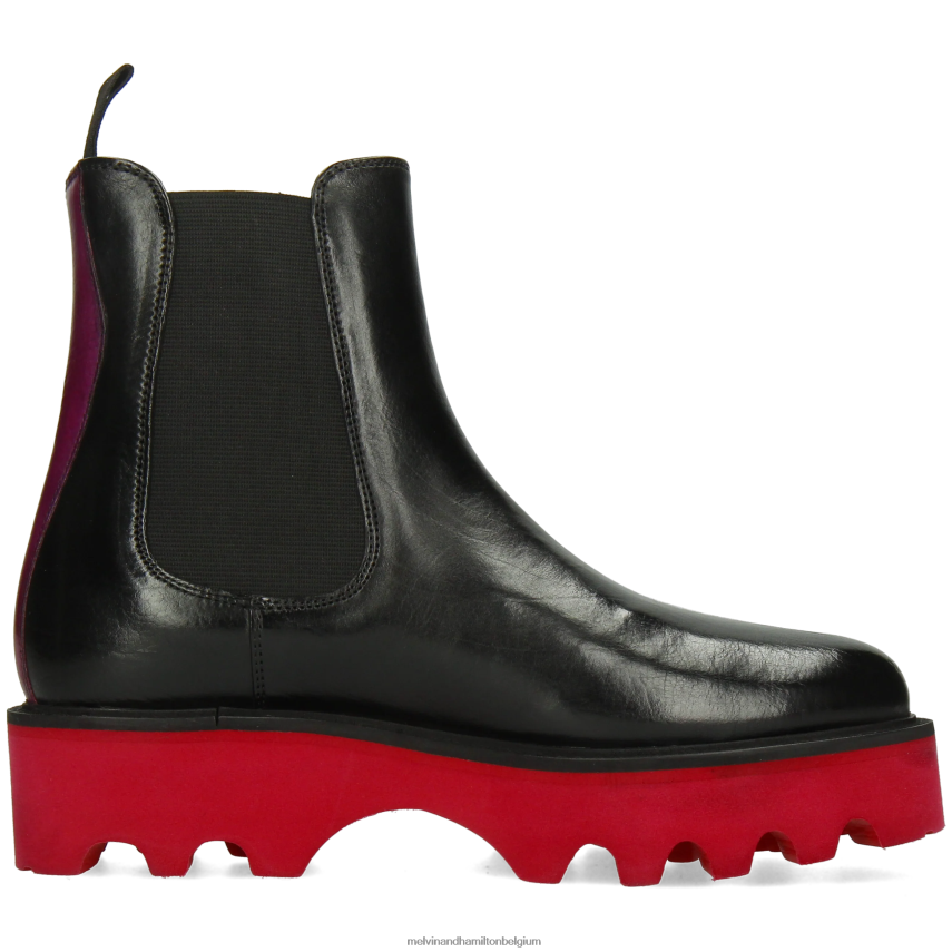 Melvin & Hamilton enkel laarzen zwart vrouwen Leonie 5 V488DN897