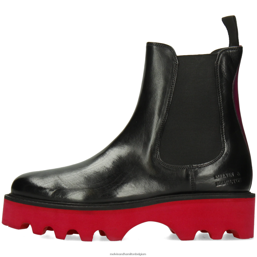 Melvin & Hamilton enkel laarzen zwart vrouwen Leonie 5 V488DN897