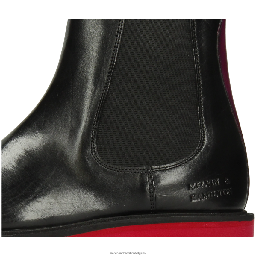 Melvin & Hamilton enkel laarzen zwart vrouwen Leonie 5 V488DN897