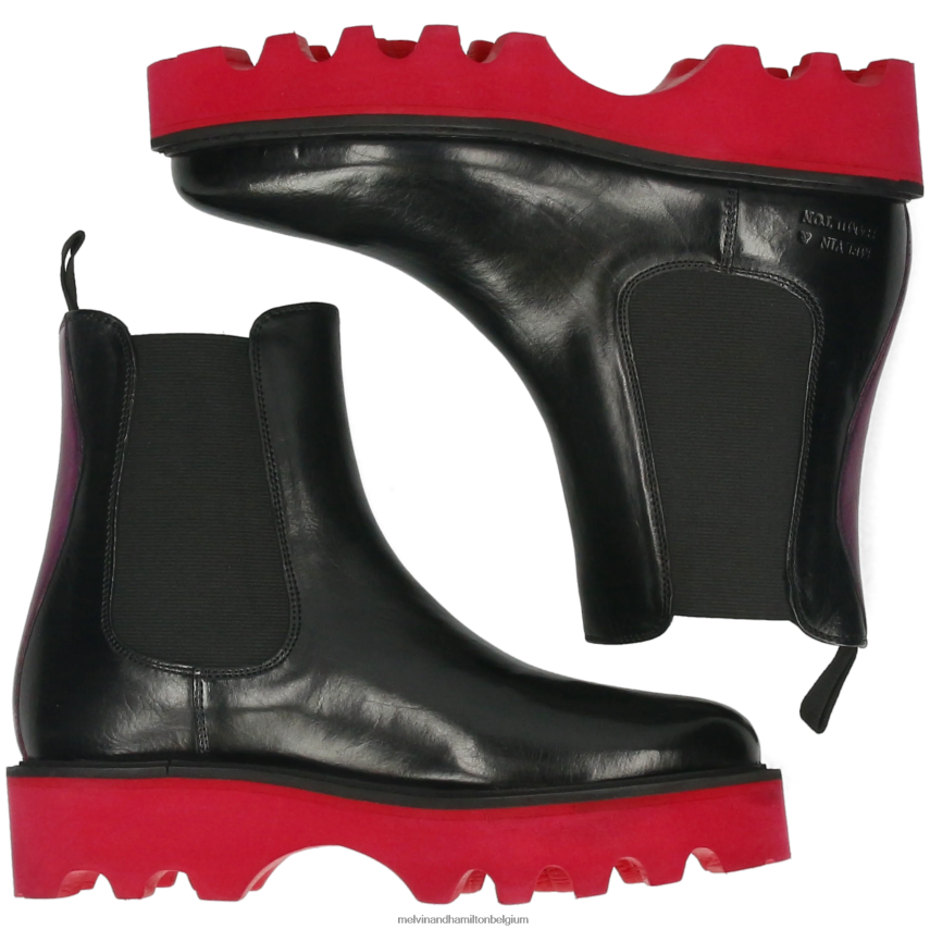 Melvin & Hamilton enkel laarzen zwart vrouwen Leonie 5 V488DN897