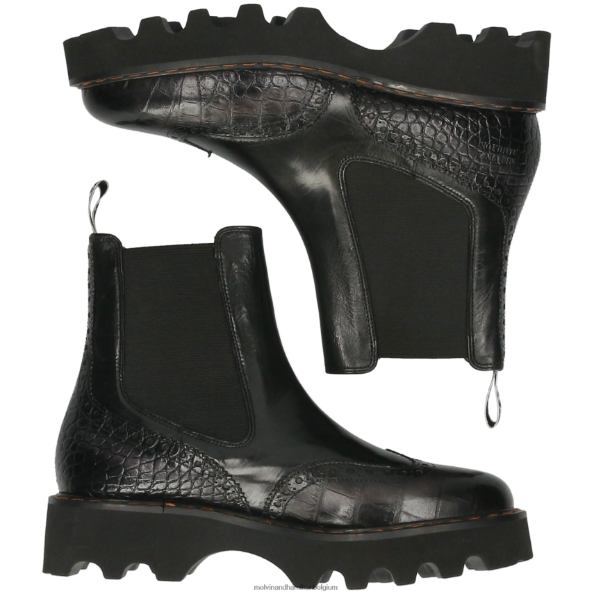 Melvin & Hamilton enkel laarzen zwart vrouwen megan 37 V488DN911