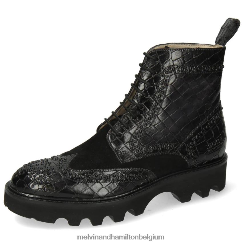 Melvin & Hamilton enkel laarzen zwart vrouwen sally 120 V488DN1141