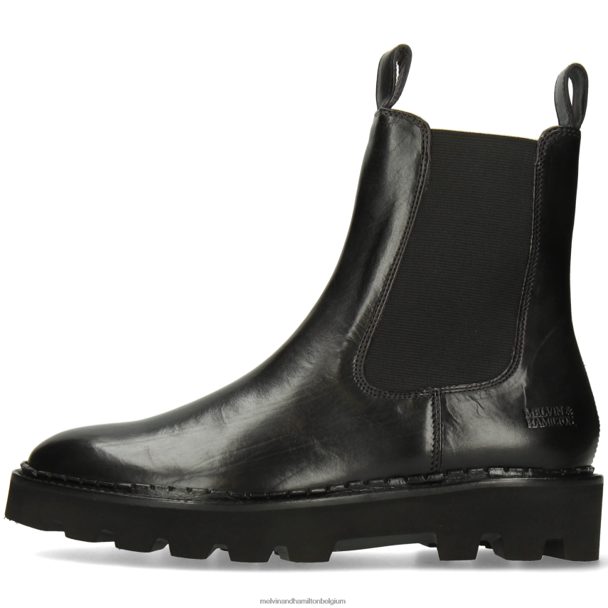 Melvin & Hamilton enkel laarzen zwart vrouwen sally 186 V488DN779