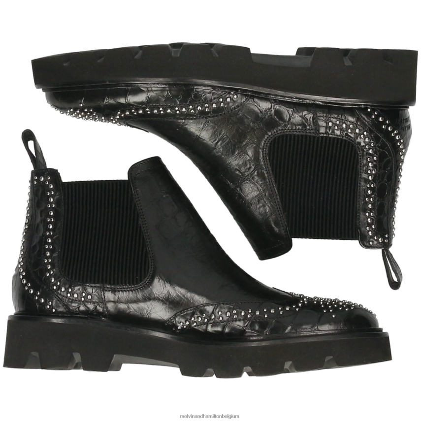 Melvin & Hamilton enkel laarzen zwart vrouwen sally 45 V488DN856