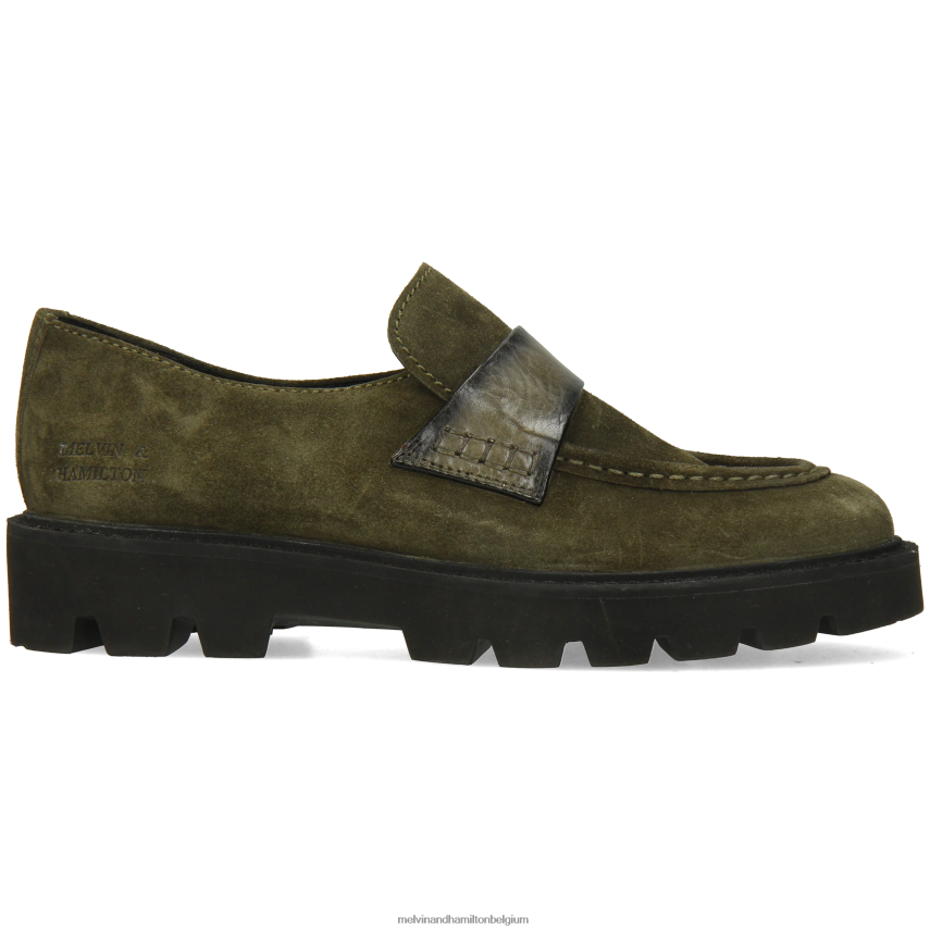Melvin & Hamilton instappers groente vrouwen jade 58 V488DN1327