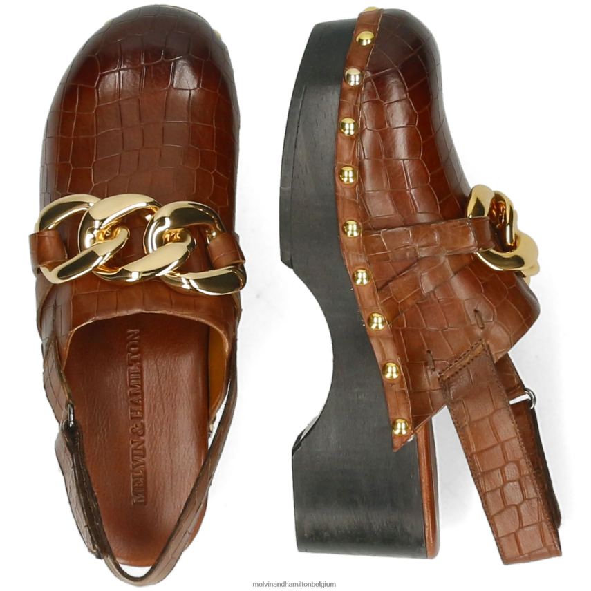 Melvin & Hamilton klompen bruin vrouwen flora 1 V488DN1986